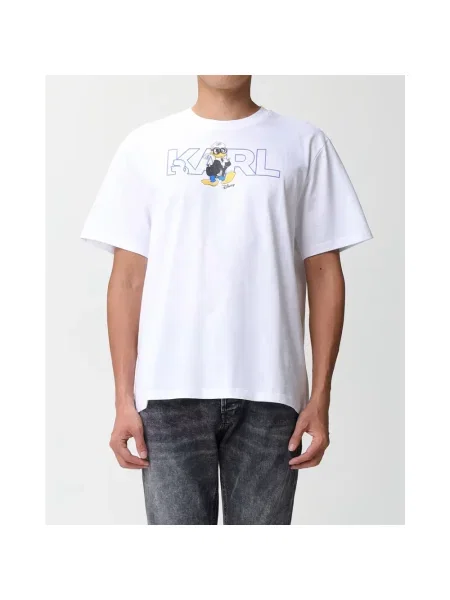 Koszulka Karl Lagerfeld z logo biała