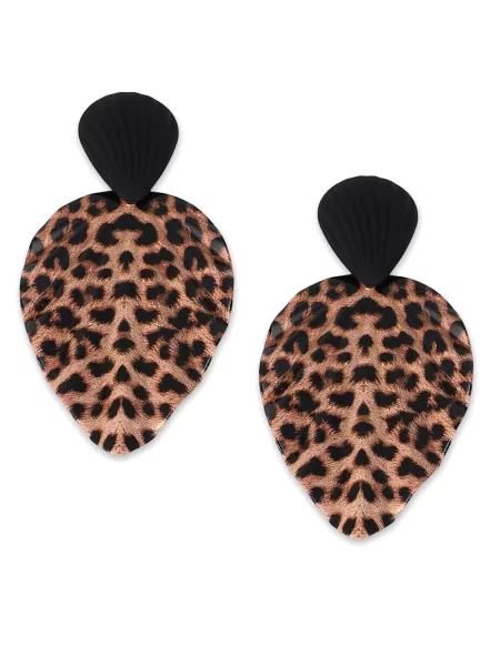 SOHI Uhani Thrud rjava črna