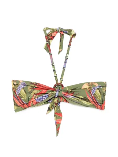 Top Farm Rio cu model floral cu imagine verde