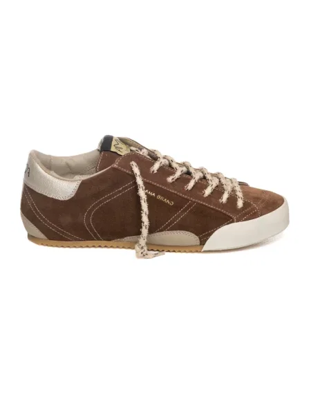 Sneakersy Ama Brand skórzane brązowe