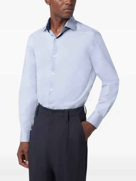 Cămașă Paul & Shark din poplin albastru