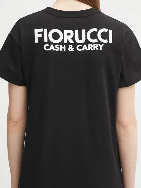 Макси платье Fiorucci с принтом черное