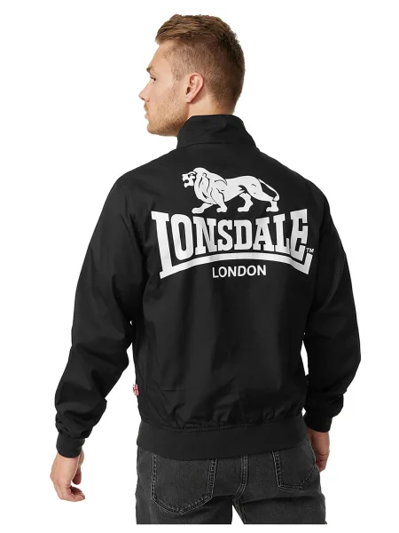 LONSDALE Demisezoninė striukė Acton juoda balta