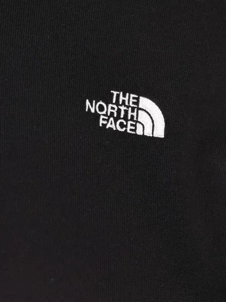 Тениска The North Face бродирана черно