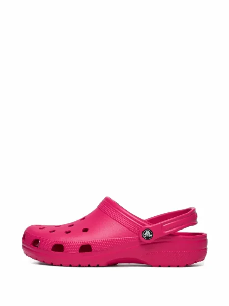 Papuci tip mules Crocs clasici cu bretele roz