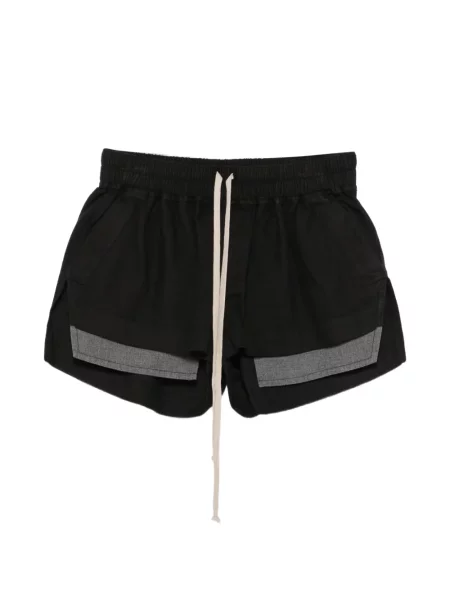 Pantaloni scurți Rick Owens Drkshdw cu cordon negru