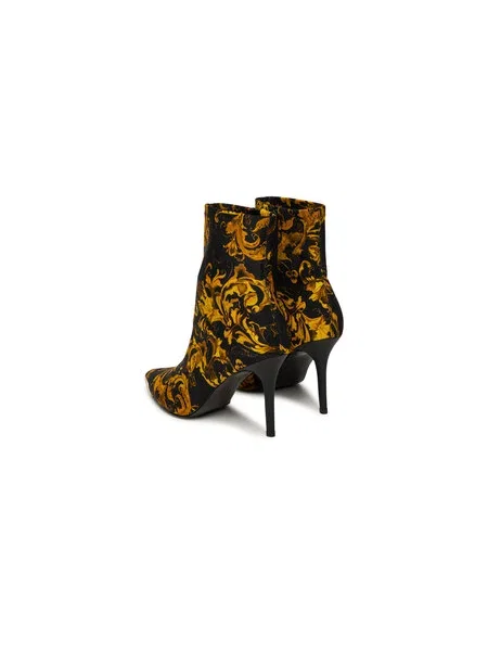 Versace Jeans Couture Členkové čižmy Scarlett hnedá / žltá čierna