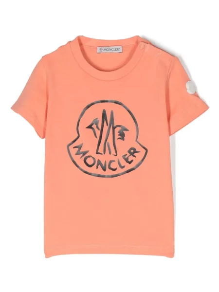 Koszulka dziecięca Moncler Enfant różowa