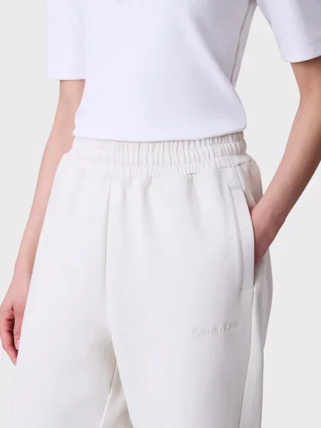 Махровые спортивные штаны Calvin Klein белые