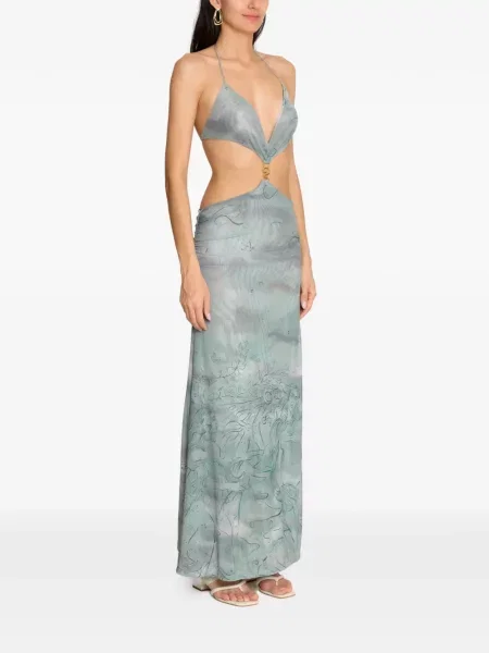 Rochie maxi Amir Slama de costum albastru