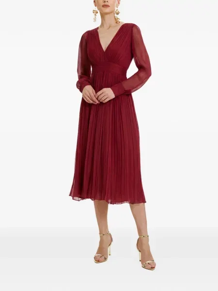Rochie Framboise de mătase roșu