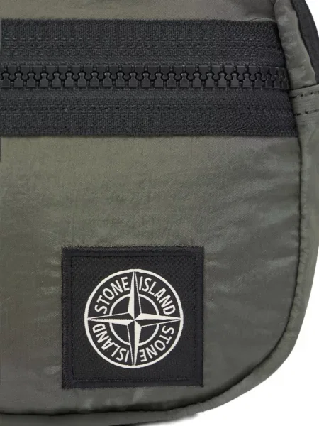 Curea Stone Island cu strasuri verde