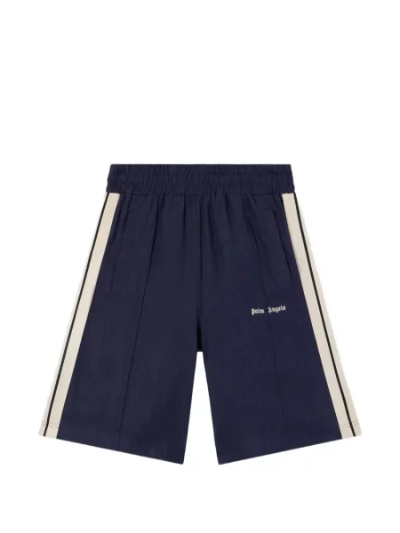 Pantaloni scurți Palm Angels cu autograf albastru
