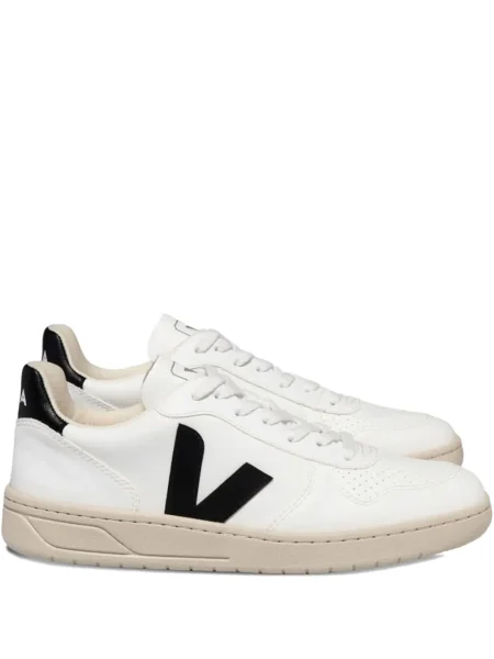 Sneakerși Veja V-10 din piele alb