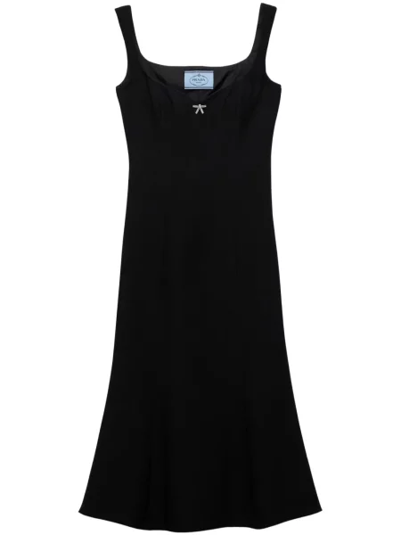 Rochie midi Prada până la genunchi de costum negru