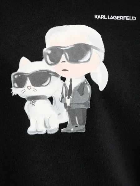 Φούτερ Karl Lagerfeld με σχέδιο μαύρο