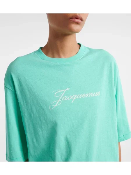 Tricou Jacquemus din jerseu cu autograf verde