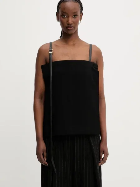 Sportmax bluză uni negru
