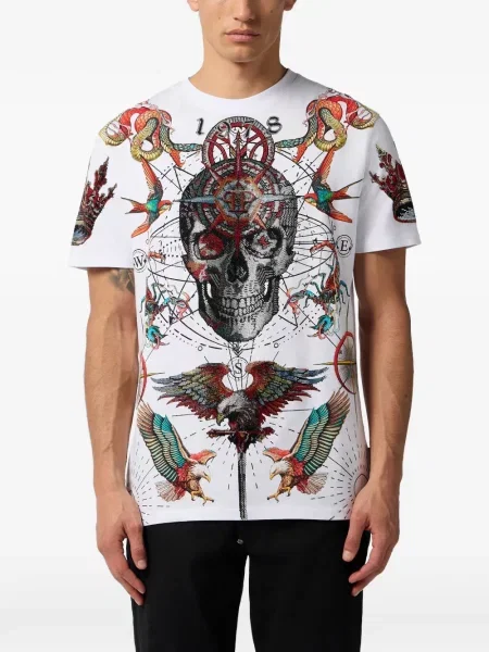 Tricou Philipp Plein alb