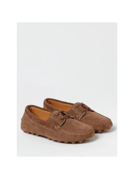 Półbuty Tod's skórzane brązowe