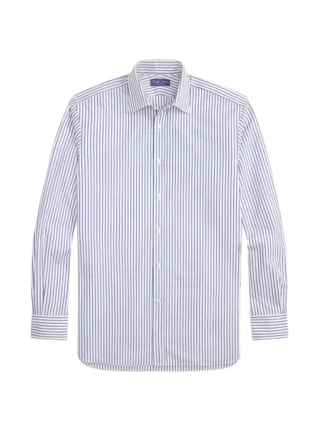 Cămașă Ralph Lauren Purple Label cu dungi alb