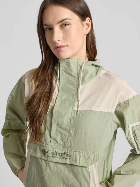 Kurtka przeciwwiatrowa Columbia Challenger II Windbreaker safari/dark stone khaki