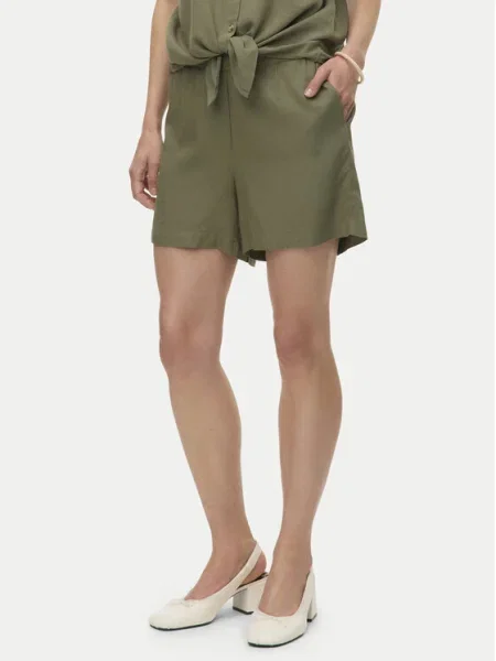 Vero Moda Szövet rövidnadrág Thea zöld