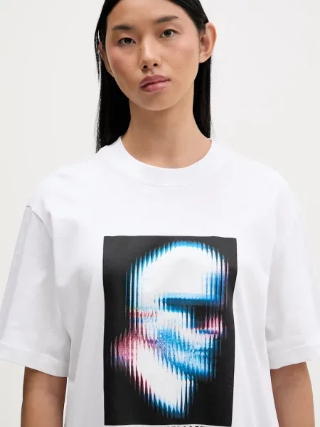 Футболка Karl Lagerfeld Jeans бежевая
