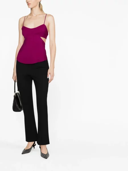 Pantaloni Filippa K din jerseu evazate negru