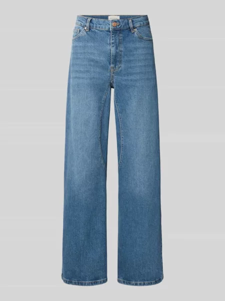 Jeansy o kroju relaxed fit z wpuszczanymi model Bine Ada Cut' Msch Copenhagen niebieskie