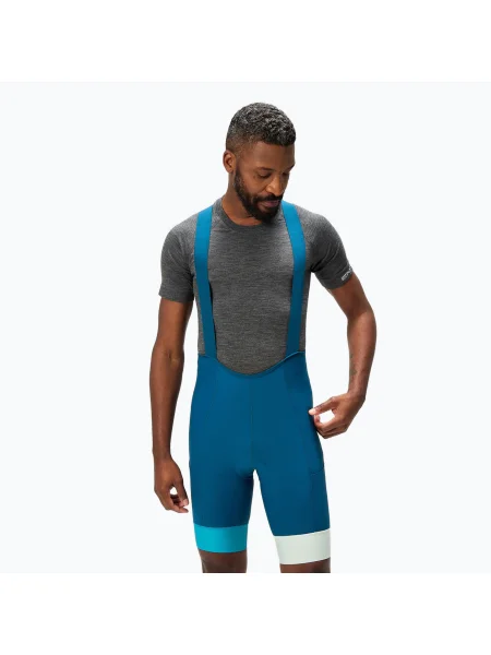 Pantaloni scurți de ciclism pentru bărbați Endura Loop Bibshort barra blue albastru