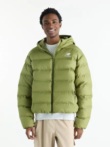 Демісезонна куртка New Balance Boston Puffer перероблений зелений
