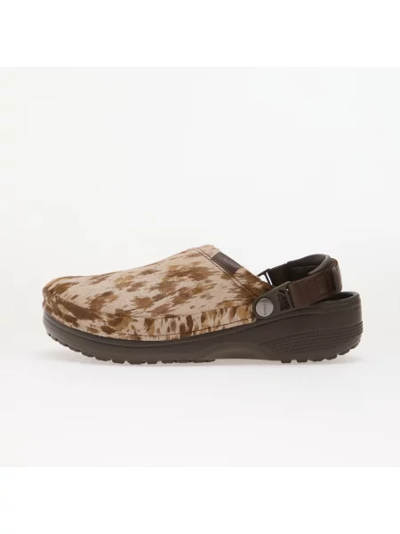 Pantofi Crocs Classic Crafted Pony Hair Clog Espresso 10