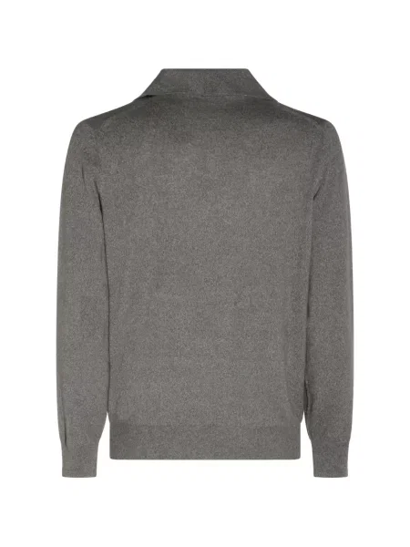 Με κολάρο polo Brunello Cucinelli κασμίρ γκρι