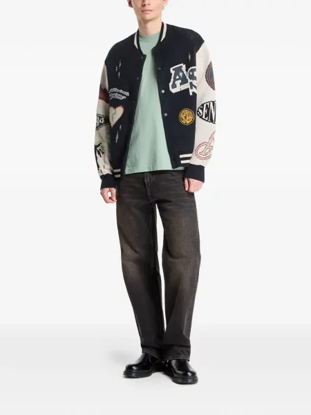 Tricou Allsaints cu imagine verde