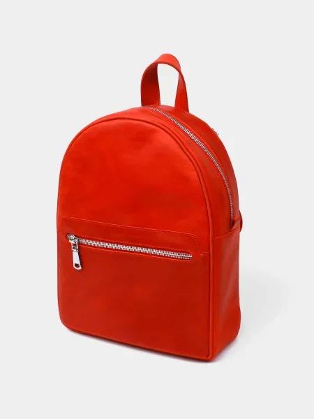 Кожаный рюкзак Shvigel красный