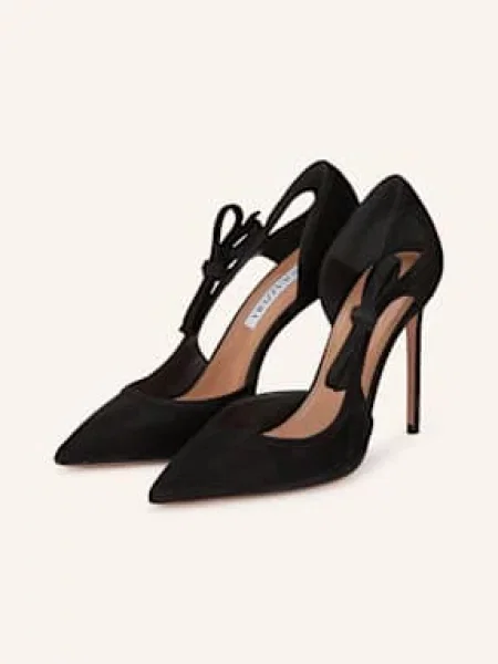 Aquazzura Czółenka Soave schwarz czarna