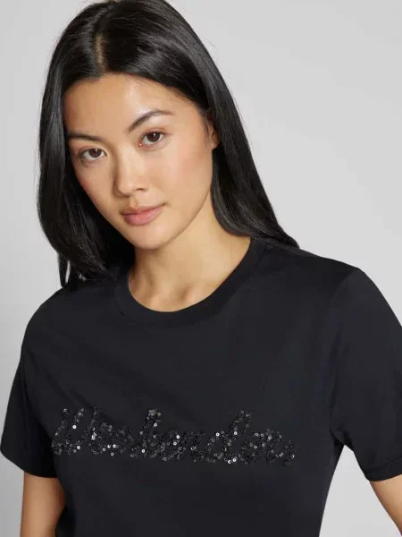 T-shirt z nadrukowanym motywem i logo model ‘TEIERA’ Max Mara Weekend biała