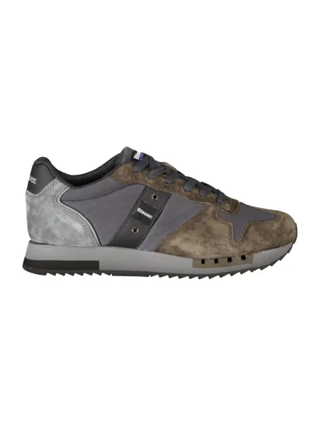 Sneakersy Blauer skórzane szare