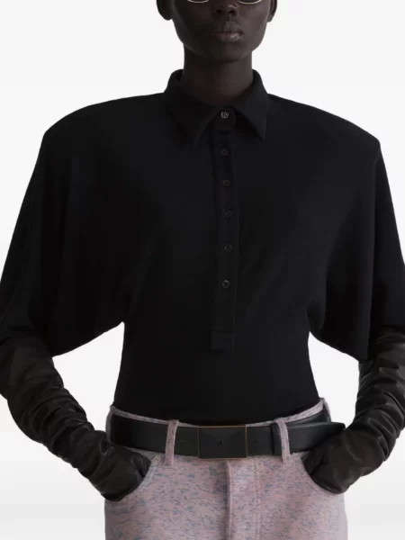 Tricou polo Mugler roz