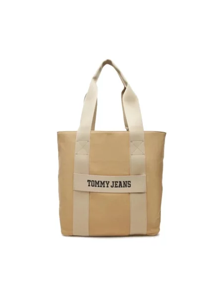 Torba Tommy Jeans beżowa