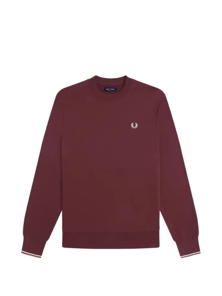 Пуловер Fred Perry с автограф червено