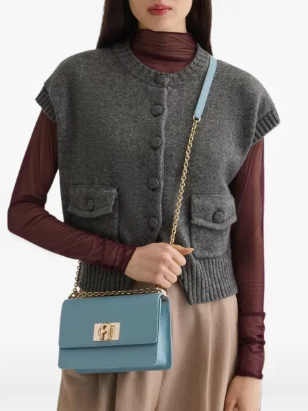 Crossbody kabelka Furla modrá
