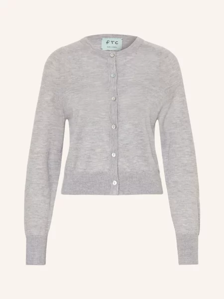 Ftc Cashmere Pletený Svetr S Kašmírem světle šedá