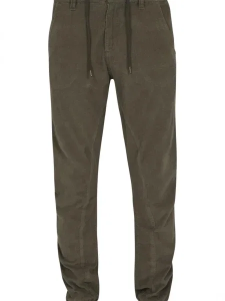 Pantaloni Urban Classics de catifea cord negru