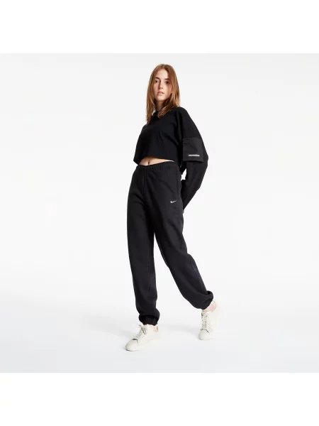 Панталони NikeLab Fleece Pants Black/ White XXL бяло