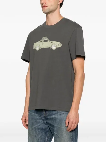 Tricou Deus Ex Machina cu imagine verde