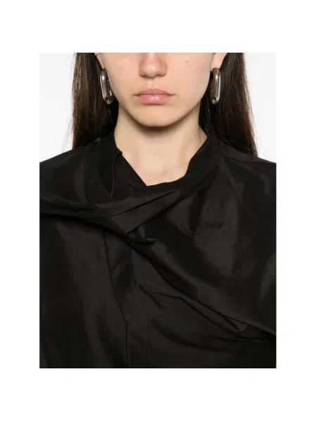 Top Rick Owens z dżerseju czarny