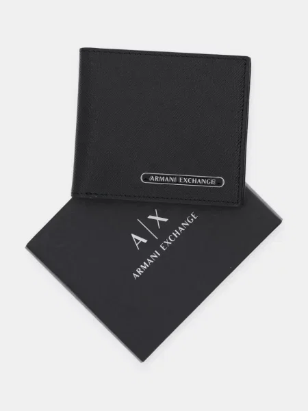 Шкіряний гаманець Armani Exchange