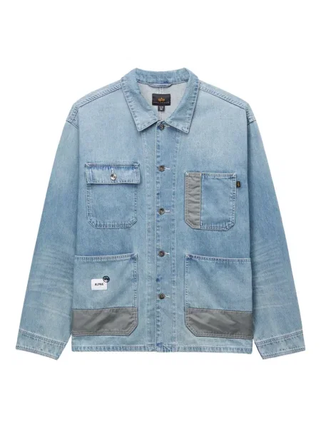 Geacă de blugi Alpha Industries albastru
